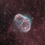 NGC6888 Crescent Nebula BIColor  Ha=200min OIII 180min
