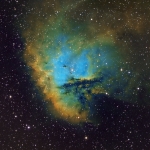 NGC281 Pacman Nebula Ha OIII SII Hubble Palette Ha 4Hrs  OIII 3Hrs  SII 