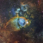 IC1795 The Fishhead nebula Ha=8.5Hrs  OIII=4Hrs  SII=4Hrs