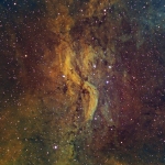 DWB-111  Propeller Nebula  Ha OIII SII Hubble Palette  Ha 15.3hrs  OIII 6hrs  SII 7hrs  Total 28hrs  Scope TMB130mm and Apogee U8300 CCD