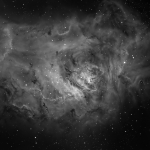 M8 Lagoon Nebula in Ha  Ha =200min 