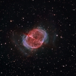 M27 Dumbell Nebula Ha OIII BiColor  Ha=260min OIII=160min