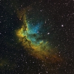 NGC7380-Wizard_Ha OIII SII Hubble Palette  Ha=440 OIII280  SII180