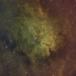 NGC6820  Ha OIII SII Selective color Ha 540min  OIII 420min  SII 500min
