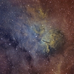 NGC6820  Ha OIII SII Selective color 2 Ha 540min  OIII 420min  SII 500min