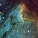 IC5070 Pelican Nebula Ha OIII SII  Ha=4.5hrs  OIII=4hrs  SII=4hrs  